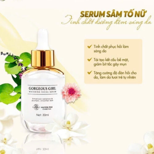 Serum Sâm Tố Nữ 30ml giúp cho da khoẻ mạnh, căng bóng, trắng hồng, tái tạo trẻ,ngăn ngừa lão hoá da