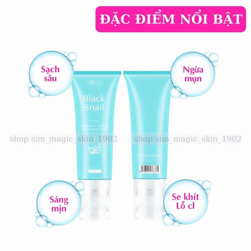 Sữa Rửa Mặt Tinh Chất Ốc Sên Đen Hàn Quốc Black Snail
