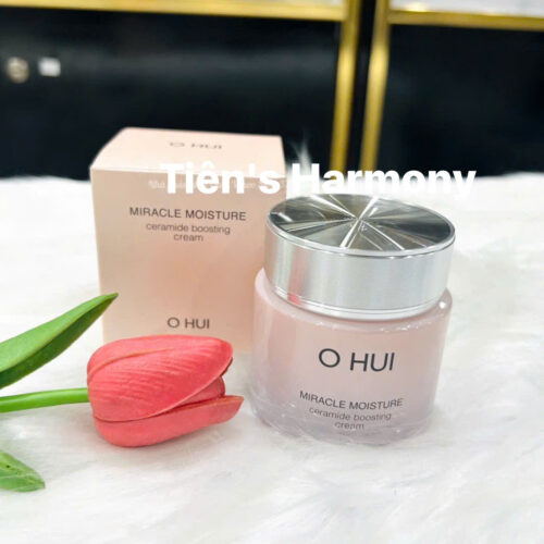 Kem dưỡng ẩm mịn mượt căng sáng da OHUI Miracle Moisture Ceramide Boosting Cream 60ml