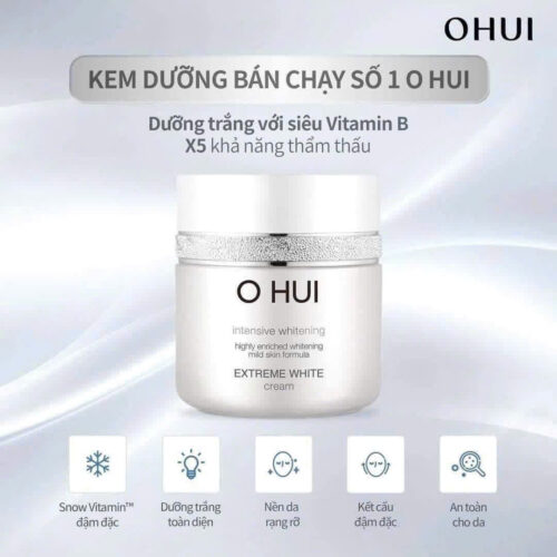 Kem dưỡng Ohui White dưỡng trắng da mờ thâm nám siêu căng bóng da