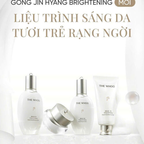 combo 4 món THE WHOO GONG JIN HYANG BRIGHTENING MỚI LIỆU TRÌNH SÁNG DA - TƯƠI TRẺ RẠNG NGỜI