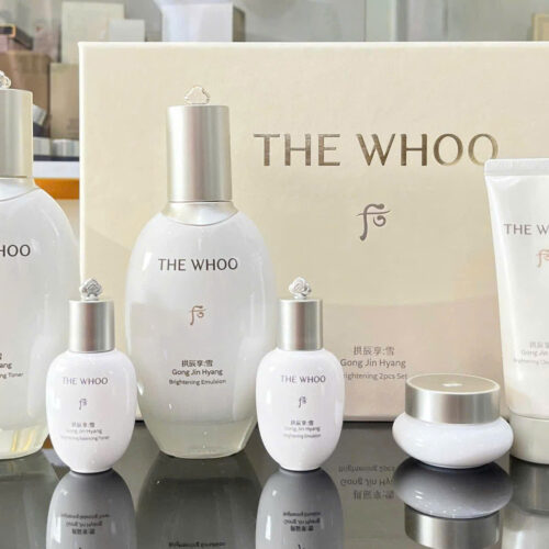 Set Dưỡng Trắng Da, Trị Nám Whoo Gong Jin Hyang Brightening Special Set 6 Sản Phẩm, Dưỡng Da Trắng Hồng Đẩy Lùi Tàn Nhang, Thâm Nám.