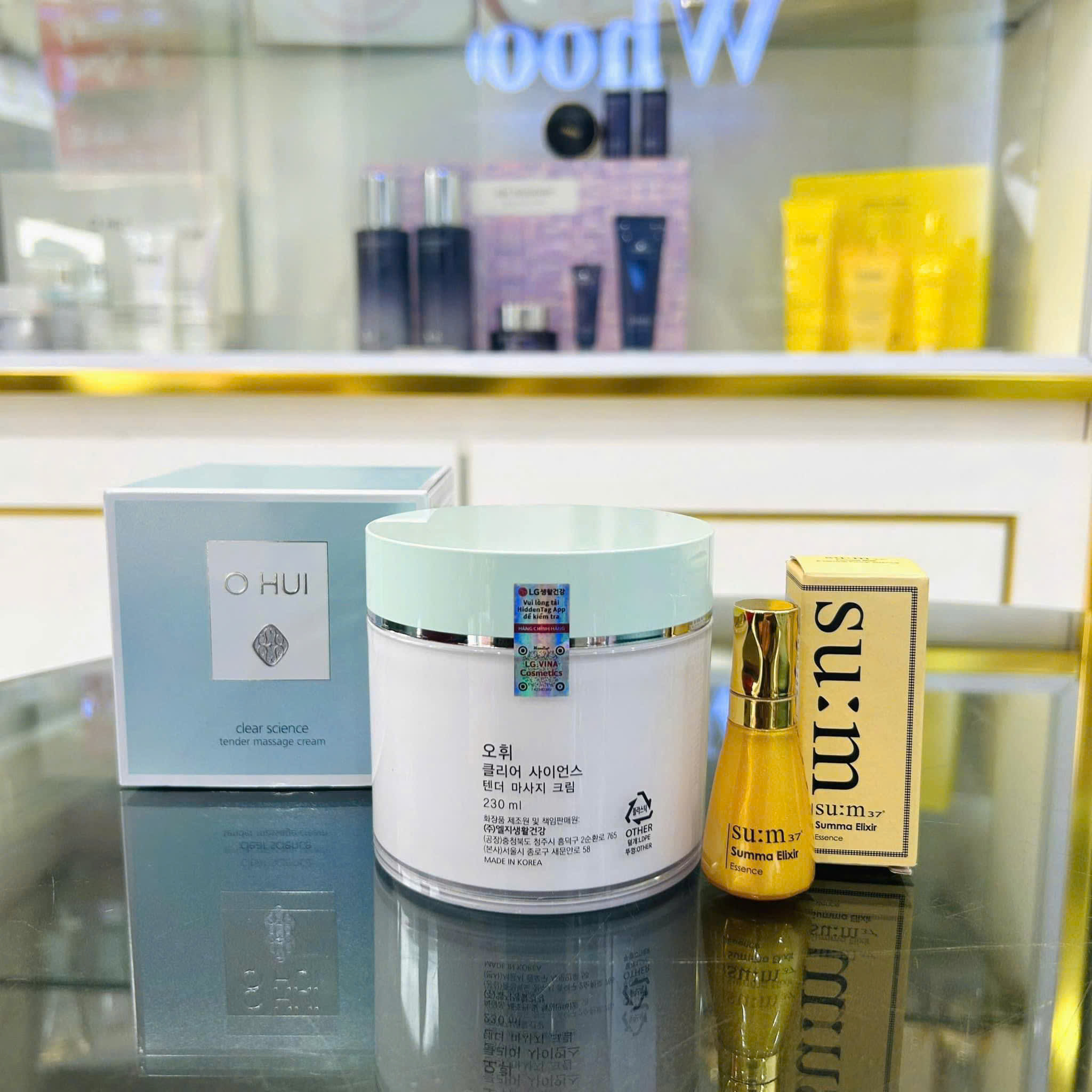 Kem Massage Ohui 230ml - cung cấp độ ẩm, tăng cường lưu thông tuần hoàn máu