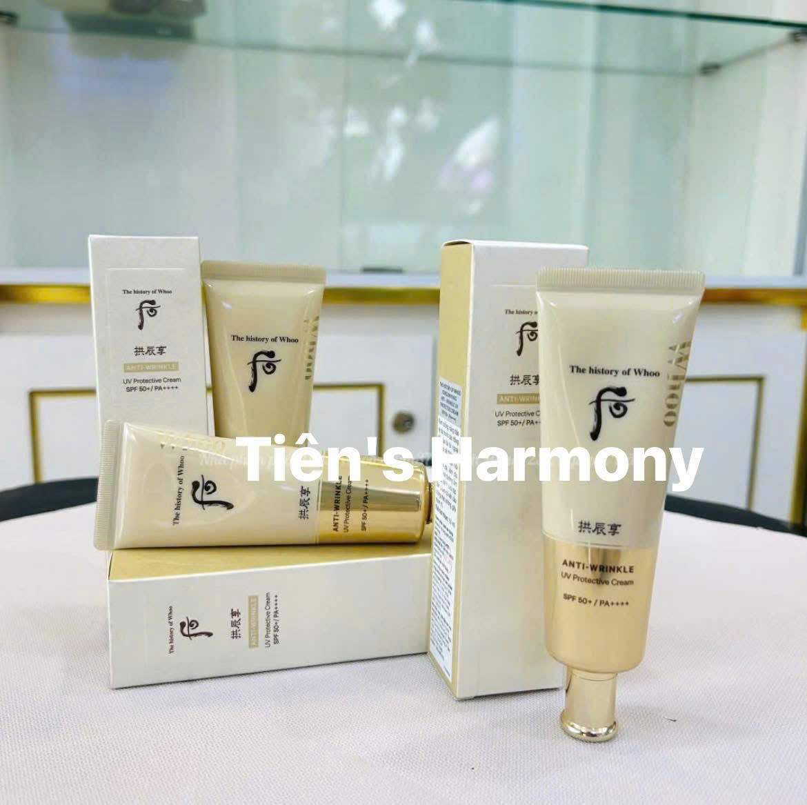 Kem chống nắng cải thiện nếp nhăn Whoo Gongjinhyang Wrinkle Sun Cream SPF50+/PA++++ 50ml