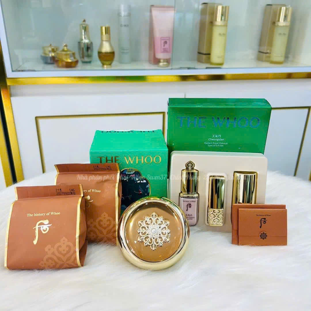 Cushio WHOO TÁI SINH !! bật tone tức thì trắng mịn hồng hào