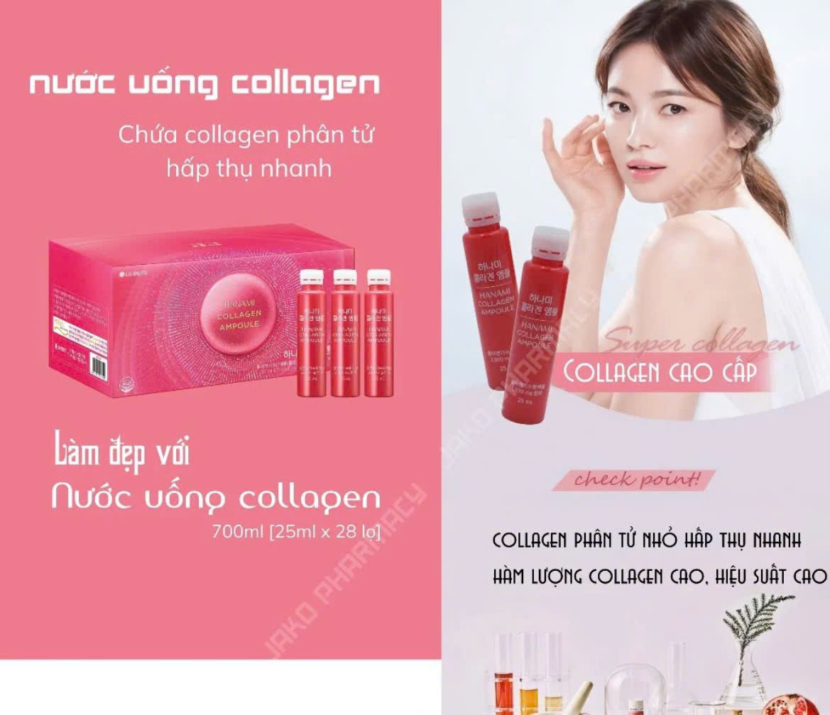 Nước uống đẹp da bổ sung collagen
